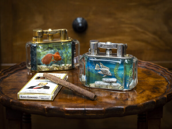 Dunhill Aquarium Lighters with cigars