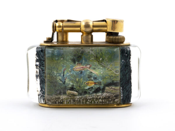 Alfred Dunhill Aquarium Lighter rear view