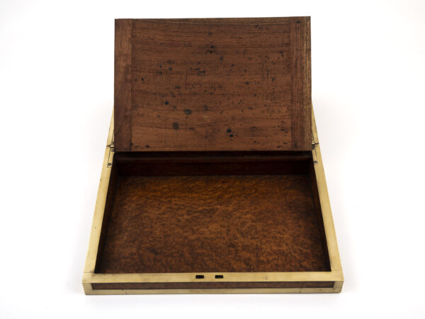 Amboyna Writing Box lower half open