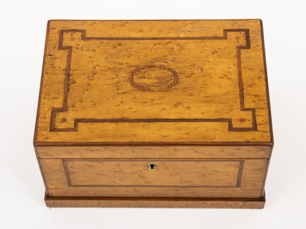 Antique jewellery box top down