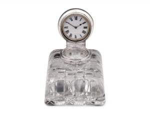 Clock Inkwell on white background