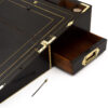 Coromandel writing box side drawer open