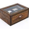 Antique Glazed Jewellery Box front angle