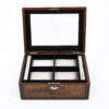 Antique Glazed Jewellery Box open