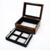 Antique Glazed Jewellery Box open tray removed