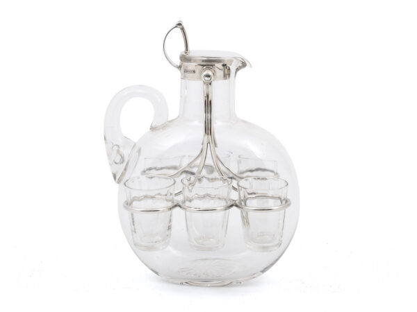 Hukin & Heath spirit decanter on white background side view