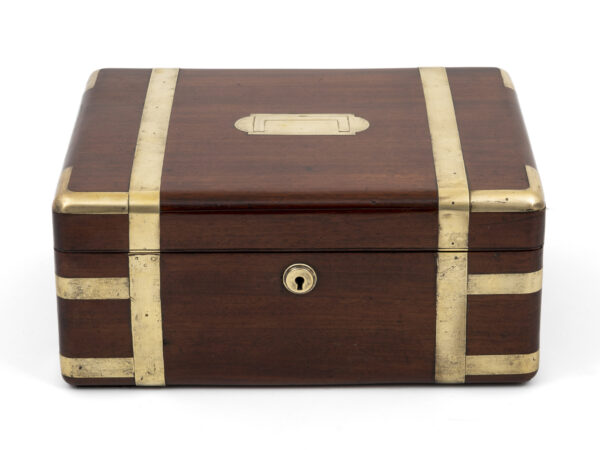 Mahogany Jewellery Box on a white background