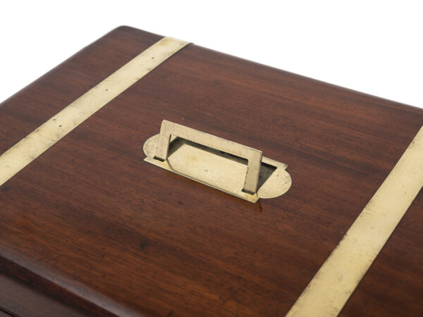 Mahogany Jewellery Box brass handle