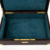Mahogany Jewellery Box open close up