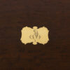 Mahogany Jewellery Box monogram close up