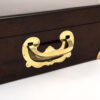 Mahogany Jewellery Box handle close up