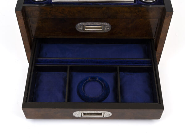 Walnut Vanity Box jewellery drawer