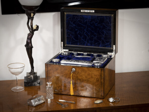 Walnut Vanity Box on display