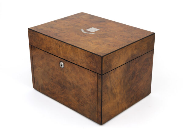 Walnut Vanity Box front side view