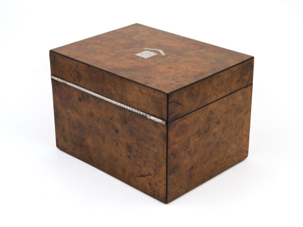 Walnut Vanity Box rear side view