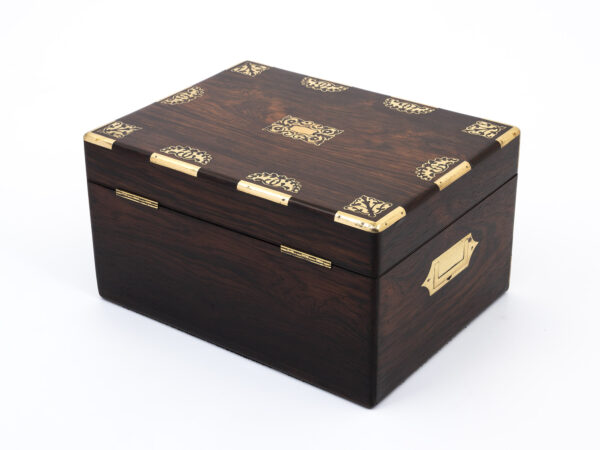 Rosewood jewelry box back