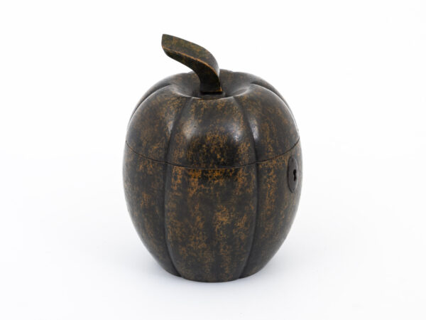 Antique Squash Tea Caddy side