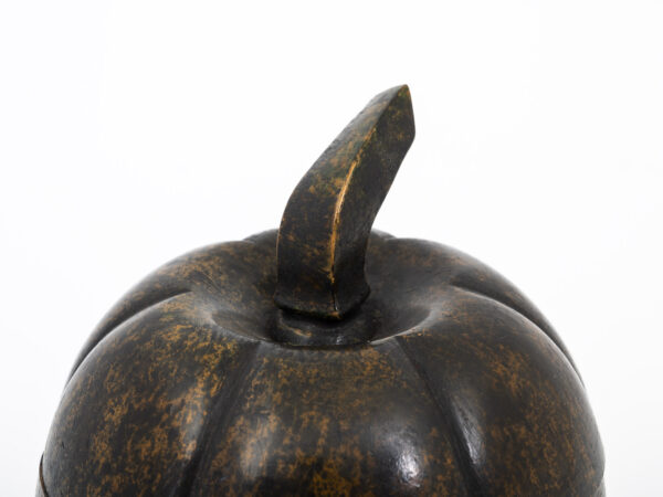 Antique Squash Tea Caddy stalk close up