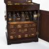 Mahogany Apothecary Cabinet front door open close up