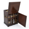 Mahogany Apothecary Cabinet rear door open