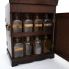 Mahogany Apothecary Cabinet rear door open close up