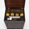 Mahogany Apothecary Cabinet lid open close up