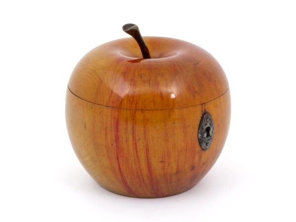 apple tea caddy with stalk