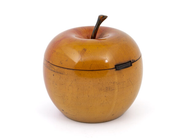 apple tea caddy with stalk