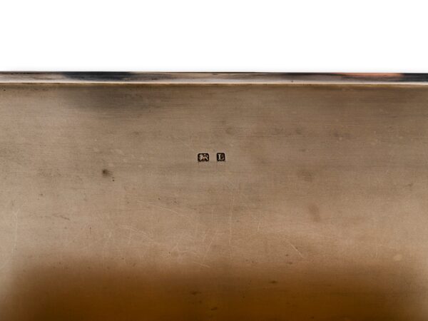 Close up of the sterling silver hallmarks