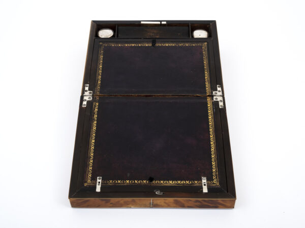 tortoiseshell writing box interior