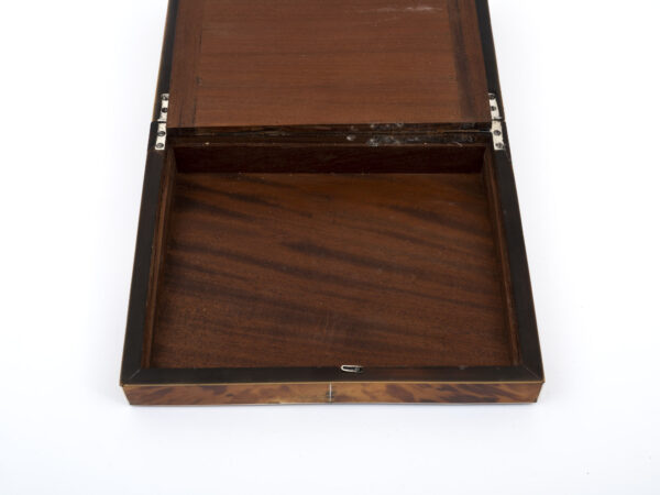 Tortoiseshell writing box storage space