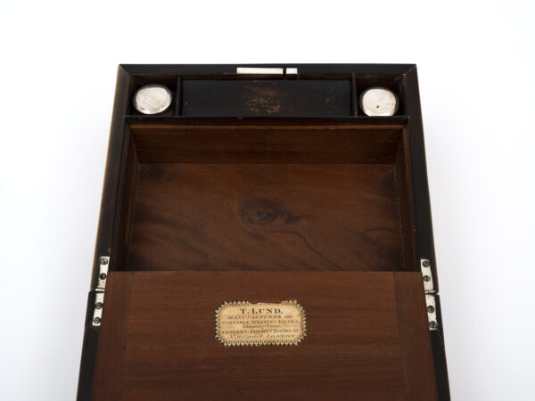 Tortoiseshell writing box storage space