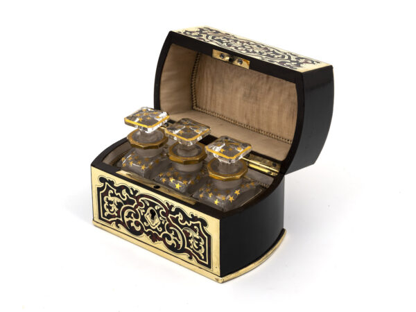 perfume box with bottles