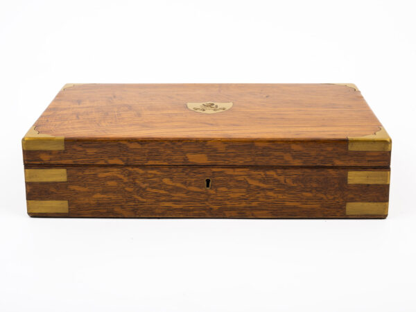 Large Oak Jewellery Box eye level