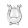 Over view of the Novelty Silver Mounted Lyre Decanter