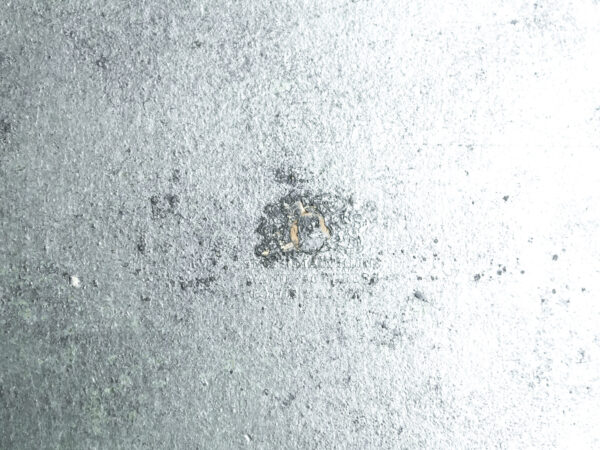 Close up of the makers mark