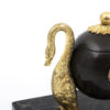 gilt inkwell close up