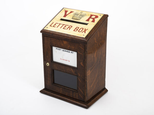 antique oak post box