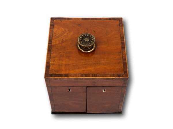 Top of the Georgian Satinwood Apothecary Box