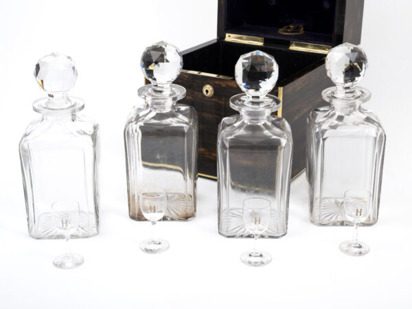 antique glass decanters