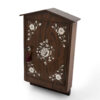 antique rosewood key cabinet with key