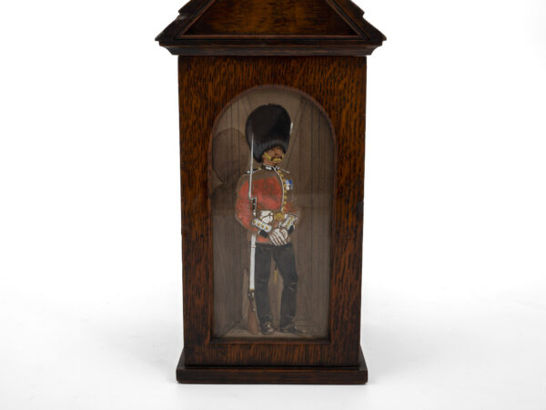 painted kings guard tea caddy