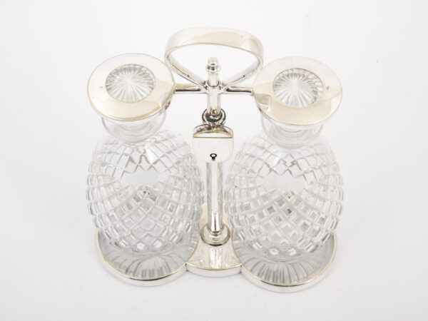 diamond cut glass decanters