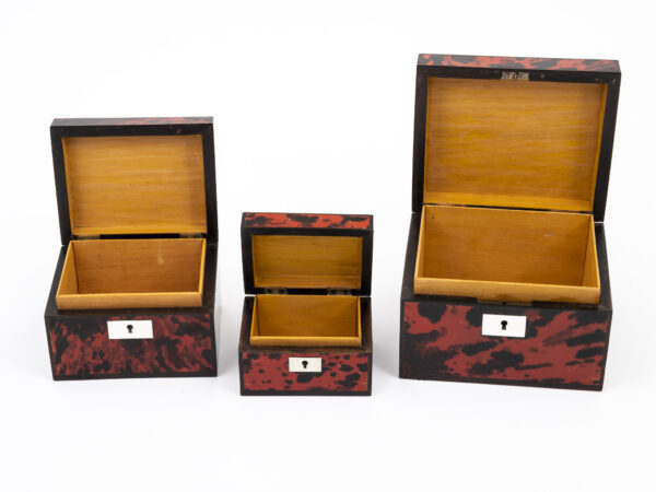 cedar lined tortoiseshell boxes