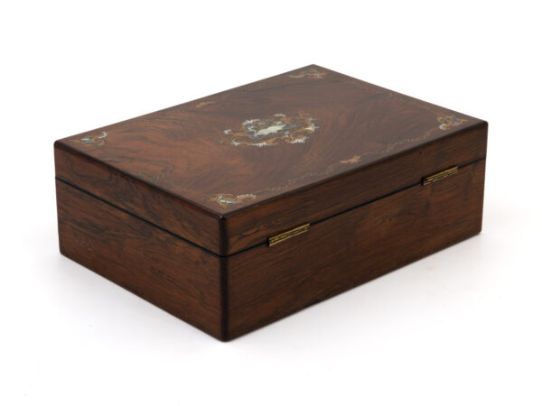 rosewood antique jewellery box