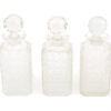 three antique decanters