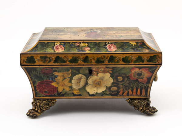 floral painted box