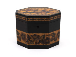 tunbridge ware tea caddy