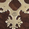 close up on the monogram