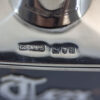 close up of the silver marks